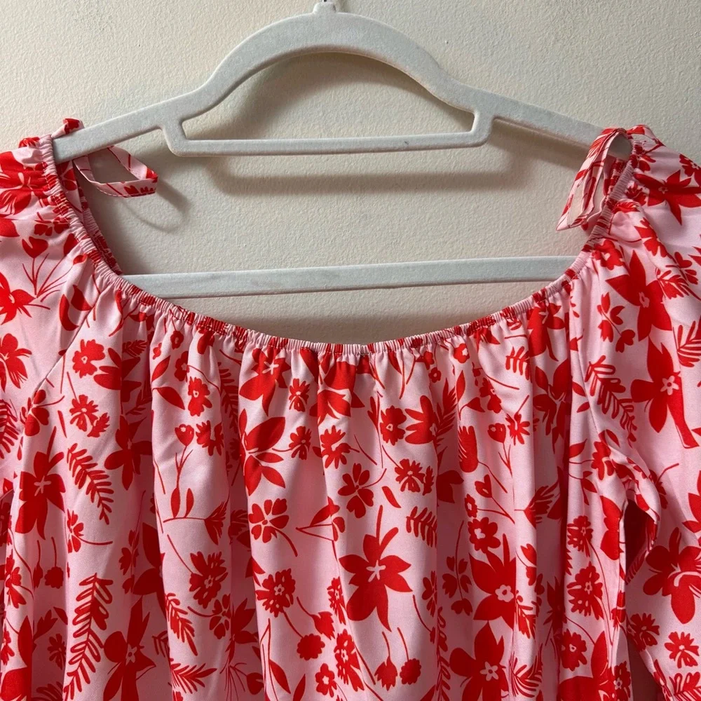Parisian Tall NWT Off Shoulder Floral Mini Dress - Picture 9 of 12